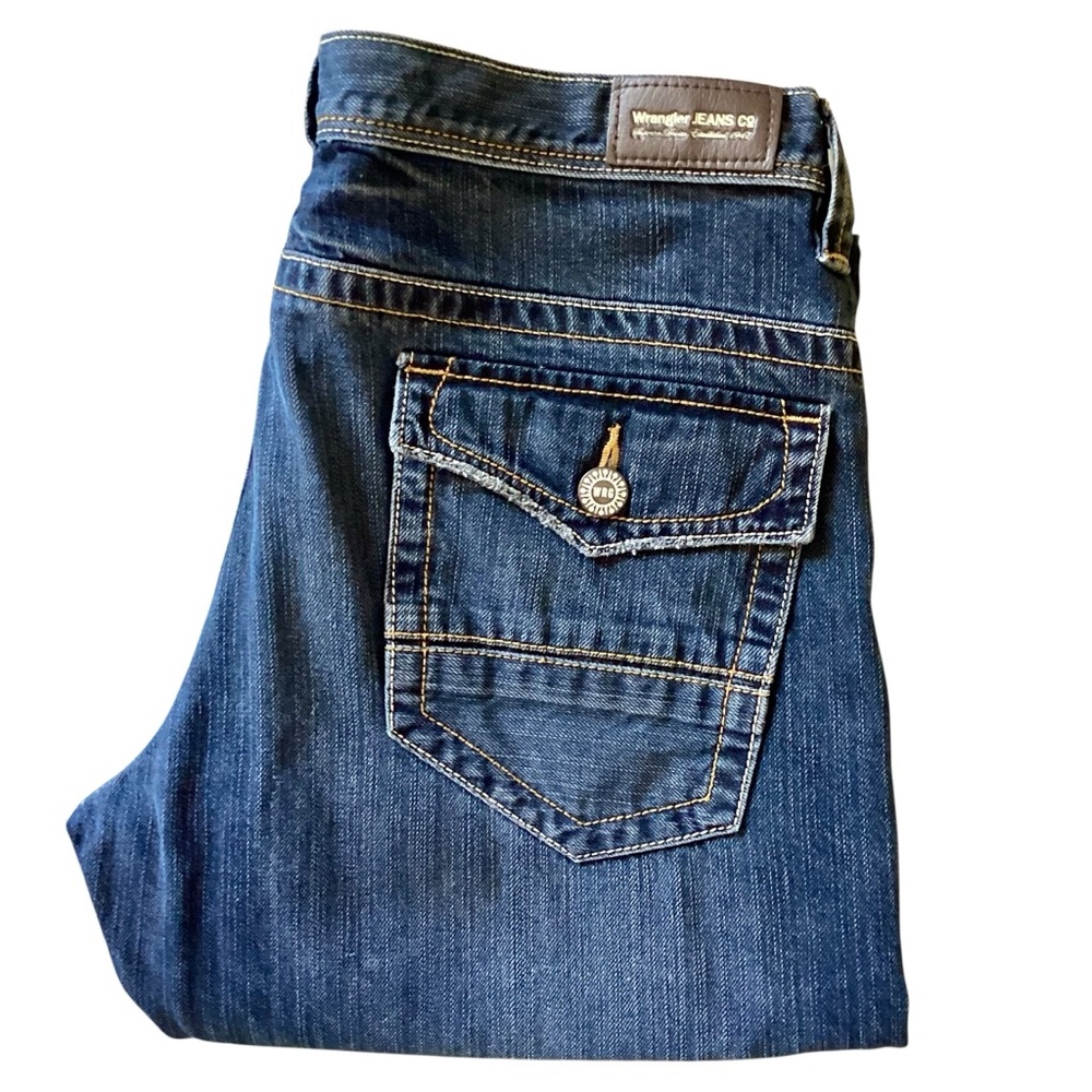 Wrangler Men’s Slim Jeans 33x32 Flap Pockets